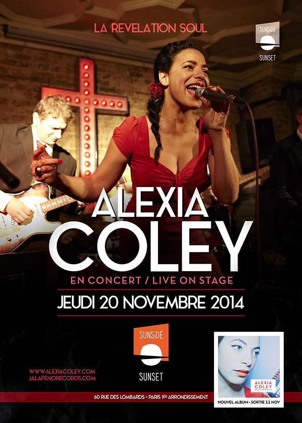 ALEXIA COLEY en concert au SUNSET à Paris