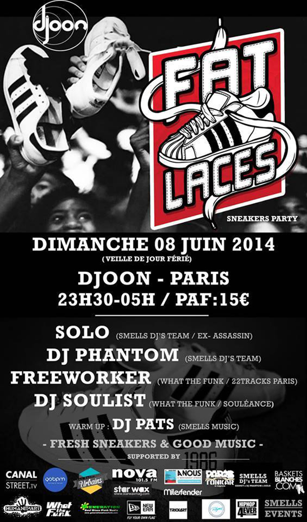 FAT LACES - SNEAKERS PARTY au DJOON